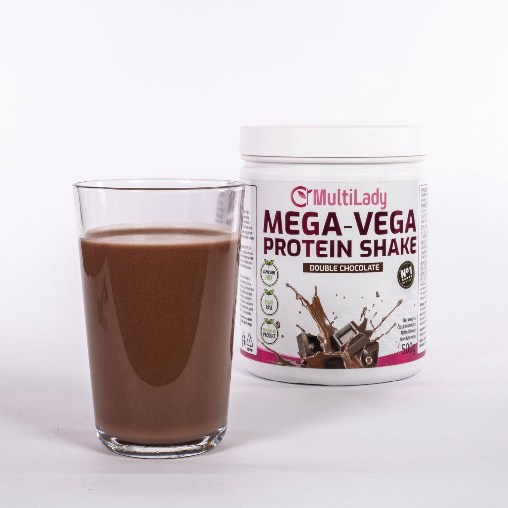 ML Mega Vega proteinový koktejl, příchuť dvojitá čokoláda