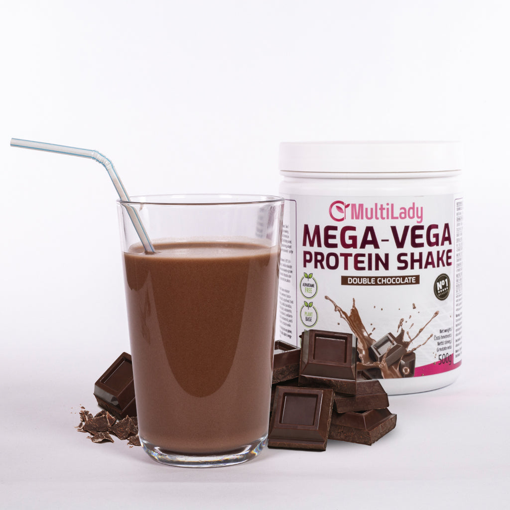 ML Mega Vega proteinový koktejl, příchuť dvojitá čokoláda 1 