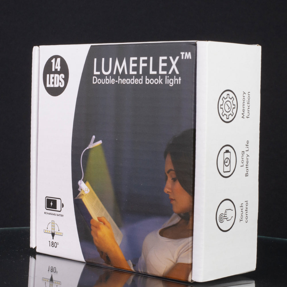 Dvouhlavá lampa na čtení Lumeflex