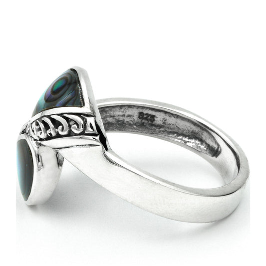 Stříbrný Prsten s Mušlí Abalone