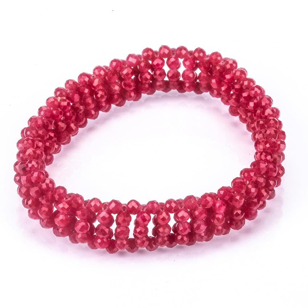 Bracelet with Red Quartz ATWG: 66.00 cts, AVG: 13.20 grms 4 